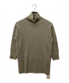 Plage（プラージュ）の古着「スーパーファインウールカシミヤハイネックミニワンピース」｜グレー
