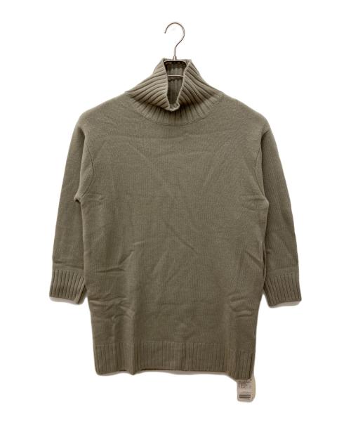 Plage（プラージュ）Plage (プラージュ) スーパーファインウールカシミヤハイネックミニワンピース グレー サイズ:36 未使用品の古着・服飾アイテム