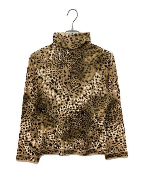 LAONARD（レオナード）LAONARD (レオナード) レオパードタートルネックカットソー ベージュ サイズ:Lの古着・服飾アイテム
