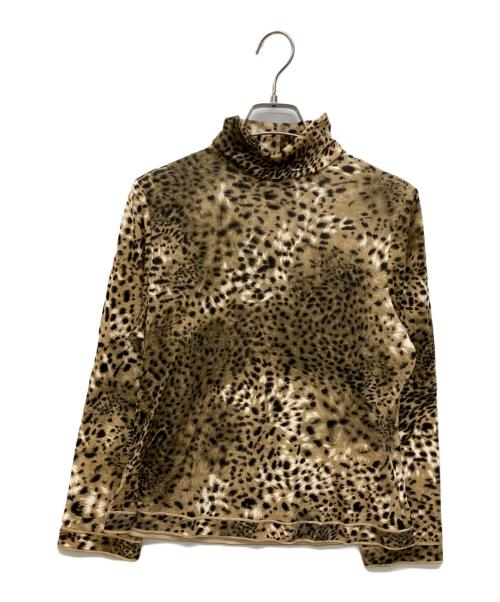 LAONARD（レオナード）LAONARD (レオナード) レオパードタートルネックカットソー ベージュ サイズ:Lの古着・服飾アイテム