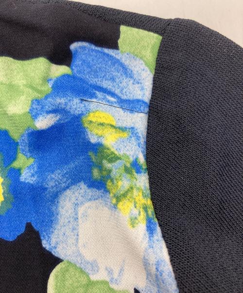 LAONARD FASHION（レオナール ファッション）LAONARD FASHION (レオナール ファッション) 切替ニット ブラック×ブルー サイズ:40の古着・服飾アイテム