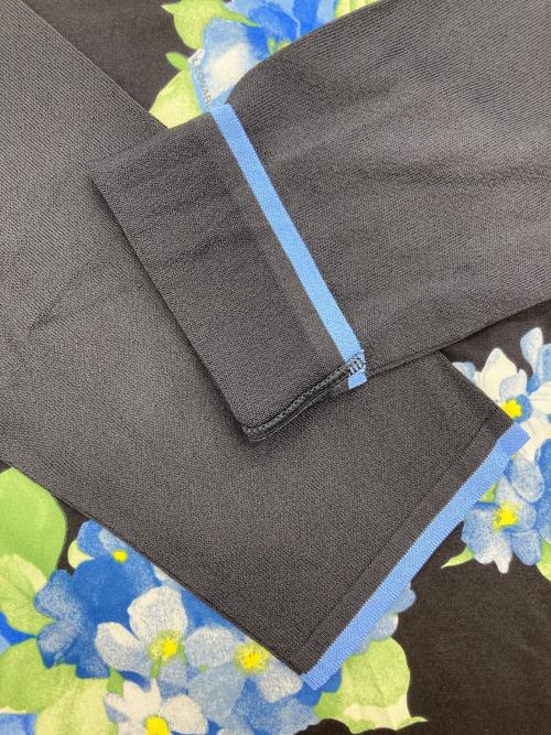 LAONARD FASHION（レオナール ファッション）LAONARD FASHION (レオナール ファッション) 切替ニット ブラック×ブルー サイズ:40の古着・服飾アイテム