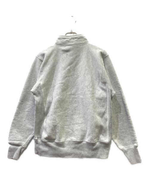 Champion REVERSE WEAVE（チャンピオン リバース ウィーブ）Champion REVERSE WEAVE (チャンピオン リバース ウィーブ) ハーフジップスウェットシャツ ライトグレー サイズ:Ｌの古着・服飾アイテム