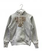 Champion REVERSE WEAVEチャンピオン リバース ウィーブ）の古着「フーデッドスウェットシャツ」｜ライトグレー