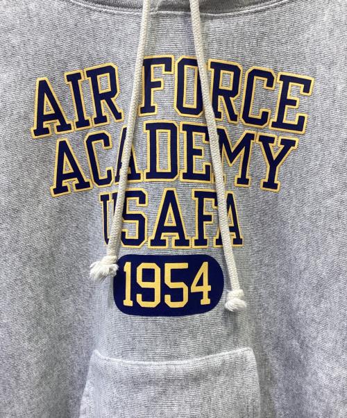 Champion REVERSE WEAVE（チャンピオン リバース ウィーブ）Champion REVERSE WEAVE (チャンピオン リバース ウィーブ) フーデッドスウェットシャツ ライトグレー サイズ:Lの古着・服飾アイテム