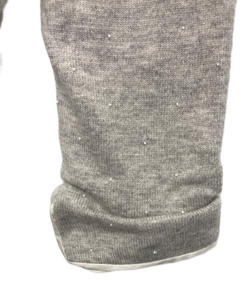 house of lotus（ハウスオブロータス）HOUSE OF LOTUS (ハウスオブロータス) ビーズ刺繍カーディガン グレー サイズ:Mの古着・服飾アイテム