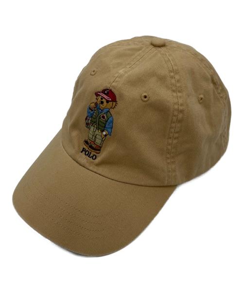 POLO RALPH LAUREN（ポロ・ラルフローレン）POLO RALPH LAUREN (ポロ・ラルフローレン) ポロベア刺繍キャップ ブラウンの古着・服飾アイテム