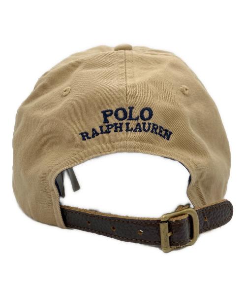 POLO RALPH LAUREN（ポロ・ラルフローレン）POLO RALPH LAUREN (ポロ・ラルフローレン) ポロベア刺繍キャップ ブラウンの古着・服飾アイテム