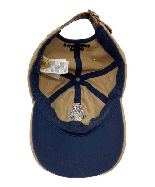 POLO RALPH LAUREN（ポロ・ラルフローレン）POLO RALPH LAUREN (ポロ・ラルフローレン) ポロベア刺繍キャップ ブラウンの古着・服飾アイテム