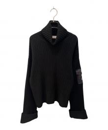 MONCLER（モンクレール）の古着「COLLO ALTO TRICOT/ニット」｜ブラック