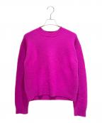 DRAWERドゥロワー）の古着「7G カシミヤ クルーネックプルオ－バー 6513-106-0802」｜パープル