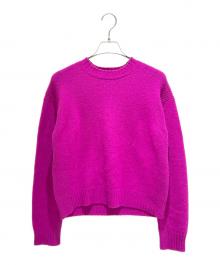 DRAWER（ドゥロワー）の古着「7G カシミヤ クルーネックプルオ－バー 6513-106-0802」｜パープル