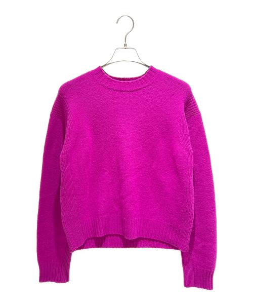 DRAWER（ドゥロワー）DRAWER (ドゥロワー) 7G カシミヤ クルーネックプルオ－バー 6513-106-0802 パープル サイズ:1の古着・服飾アイテム