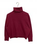 JOHN SMEDLEYジョンスメドレー）の古着「カシミヤ混タートルネックニット」｜ボルドー