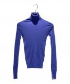 BLAMINKブラミンク）の古着「シルクカシミヤタートルニットセーター 7913-106-0216」｜パープル