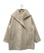 nano・universeナノ・ユニバース）の古着「SUPER110blend リバーショールミディコート」｜アイボリー