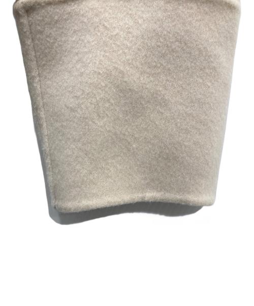 nano・universe（ナノ・ユニバース）nano・universe (ナノ・ユニバース) SUPER110blend リバーショールミディコート アイボリー サイズ:Mの古着・服飾アイテム