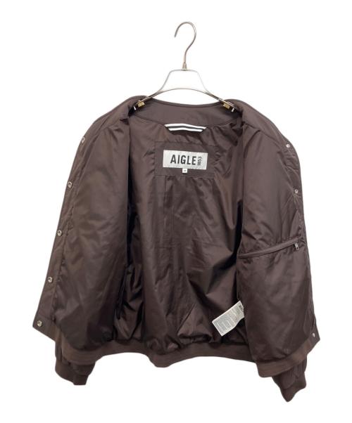 AIGLE（エーグル）AIGLE (エーグル) 撥水 インサレーションVネックジャケット ブラウン サイズ:40の古着・服飾アイテム