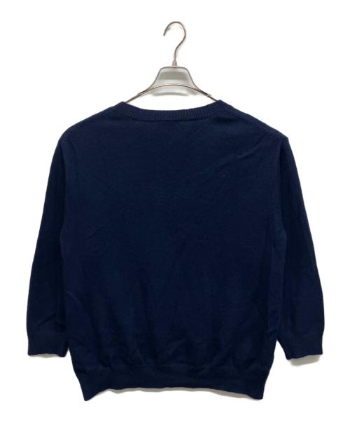 LACOSTE（ラコステ）LACOSTE (ラコステ) カシミヤ混Vネックニット ネイビー サイズ:38の古着・服飾アイテム