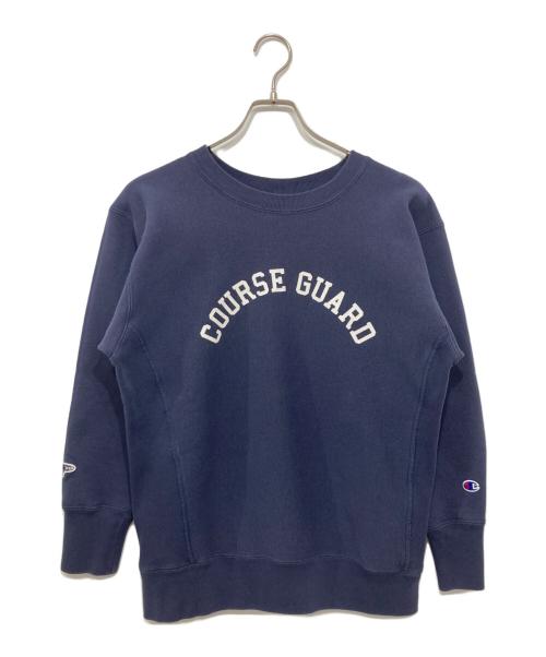 Champion REVERSE WEAVE（チャンピオン リバース ウィーブ）Champion REVERSE WEAVE (チャンピオン リバース ウィーブ) BEAMS GOLF (ビームスゴルフ) CGロゴクルーネックスウェット ネイビー サイズ:MEDIUMの古着・服飾アイテム