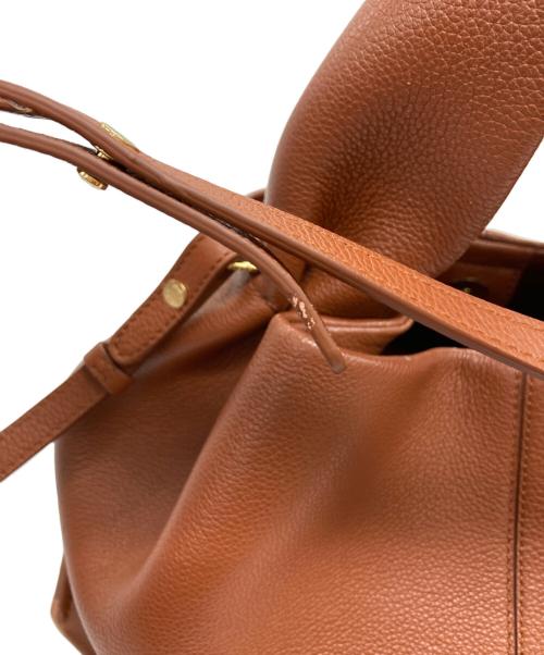 POLENE（ポレーヌ）POLENE (ポレーヌ) numero neuf/レザーハンドバッグ サンダルウッドの古着・服飾アイテム