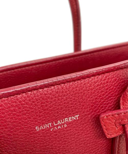 Saint Laurent Paris（サンローランパリ）Saint Laurent Paris (サンローランパリ) 2WAYバッグ レッドの古着・服飾アイテム