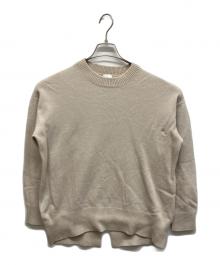 Spick and Span（スピック＆スパン）の古着「カシミヤウールクループルオーバー」｜ベージュ