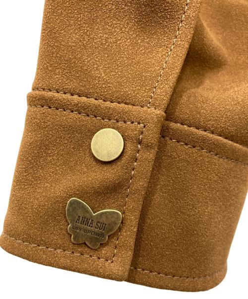 Lily Brown（リリーブラウン）Lily Brown (リリーブラウン) ANNA SUI (アナスイ) バタフライスタッズブルゾン ブラウン サイズ:ONEの古着・服飾アイテム