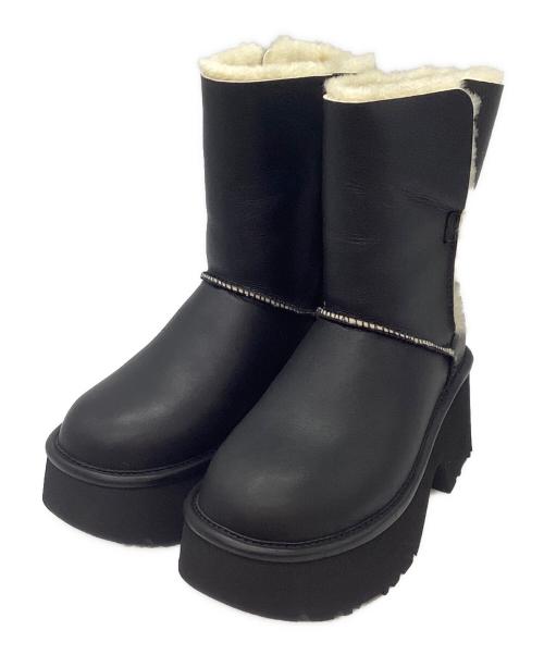 UGG（アグ）UGG (アグ) FRAY ID (フレイ アイディー) W ESMEE LEATHER BOOT ブラック サイズ:23cmの古着・服飾アイテム