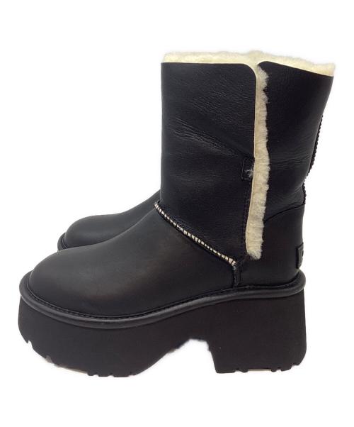 UGG（アグ）UGG (アグ) FRAY ID (フレイ アイディー) W ESMEE LEATHER BOOT ブラック サイズ:23cmの古着・服飾アイテム