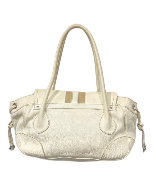 PRADA（プラダ）PRADA (プラダ) パイソンバックル ハンドバッグ/ワンショルダーバッグ アイボリー サイズ:-の古着・服飾アイテム