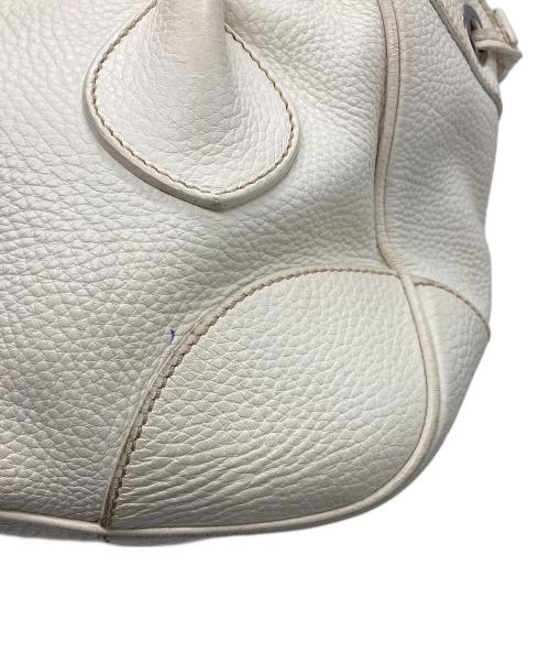 PRADA（プラダ）PRADA (プラダ) パイソンバックル ハンドバッグ/ワンショルダーバッグ アイボリー サイズ:-の古着・服飾アイテム