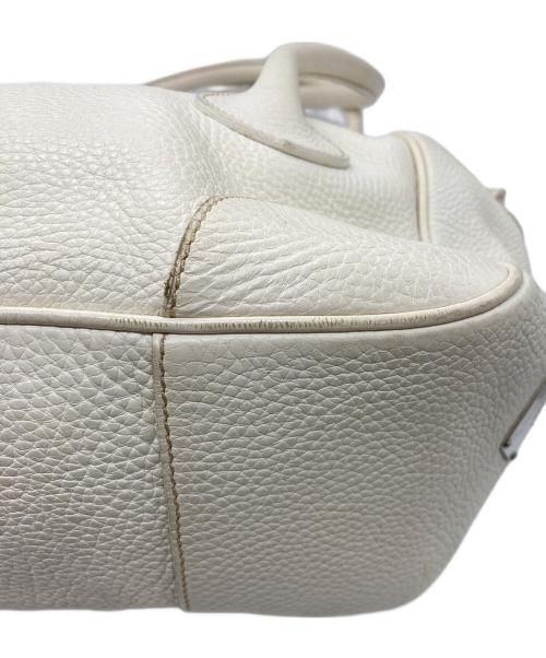 PRADA（プラダ）PRADA (プラダ) パイソンバックル ハンドバッグ/ワンショルダーバッグ アイボリー サイズ:-の古着・服飾アイテム