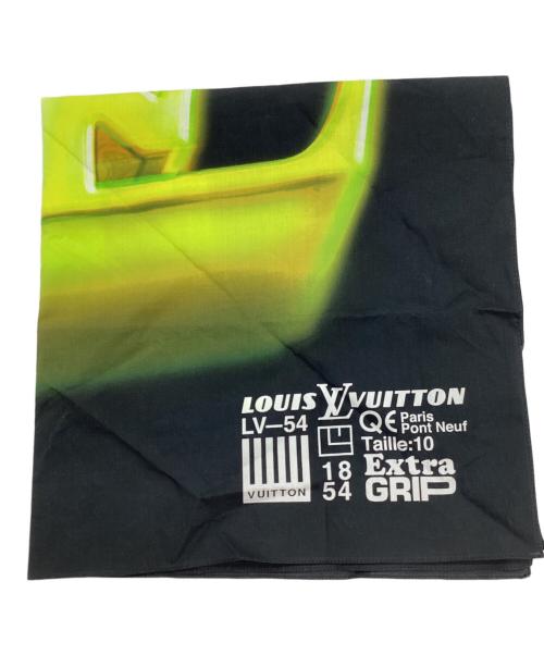 LOUIS VUITTON（ルイ ヴィトン）LOUIS VUITTON (ルイ ヴィトン) LV3Dバンダナスカーフ ブラックの古着・服飾アイテム