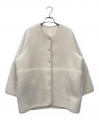 BEAUTY&YOUTHビューティーアンドユース）の古着「Boa × Faux Mouton Reversible JACKET/ボア×フェイクムートン リバーシブルジャケット」｜アイボリー