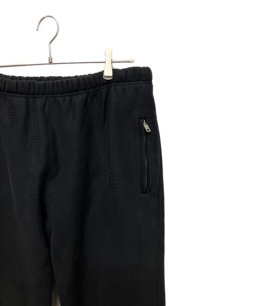 ALEXANDER WANG（アレキサンダー・ワン）ALEXANDER WANG (アレキサンダー・ワン) ロゴ刺繍スウェットパンツ 6CC324406 ブラック サイズ:Mの古着・服飾アイテム