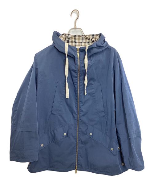 BLAMINK（ブラミンク）BLAMINK (ブラミンク) コットンナイロンフーデッドパーカ ブルー サイズ:1の古着・服飾アイテム