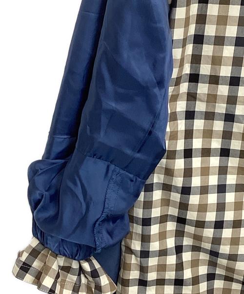 BLAMINK（ブラミンク）BLAMINK (ブラミンク) コットンナイロンフーデッドパーカ ブルー サイズ:1の古着・服飾アイテム