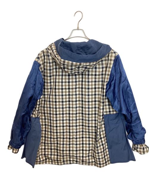 BLAMINK（ブラミンク）BLAMINK (ブラミンク) コットンナイロンフーデッドパーカ ブルー サイズ:1の古着・服飾アイテム