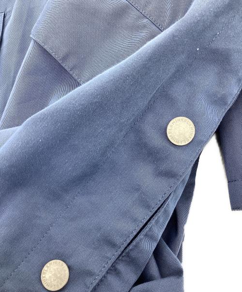 BLAMINK（ブラミンク）BLAMINK (ブラミンク) コットンナイロンフーデッドパーカ ブルー サイズ:1の古着・服飾アイテム