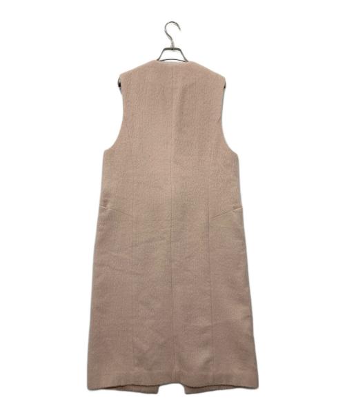 ANAYI（アナイ）ANAYI (アナイ) アルパカヘリンボンロングジレ ピンク サイズ:38の古着・服飾アイテム