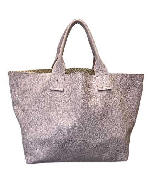 IACUCCI（イアクッチ）IACUCCI (イアクッチ) レザートートバッグ パープルの古着・服飾アイテム