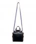 beautiful people (ビューティフルピープル) mini cake bag in double sided cowhide ブラック×パープル：15000円