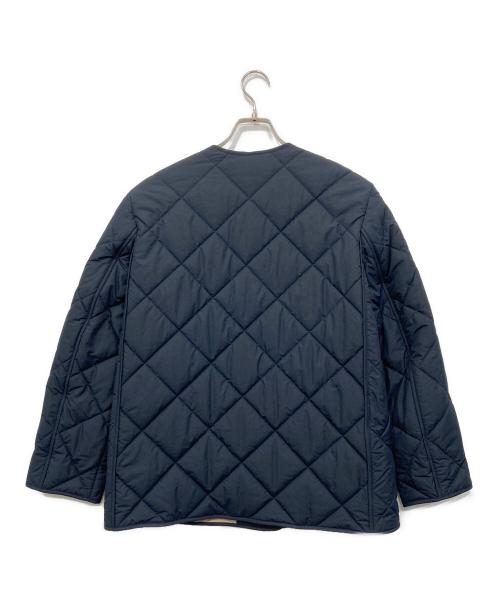 BURBERRY（バーバリー）BURBERRY (バーバリー) ノーカラーキルティングジャケット ネイビー サイズ:Sの古着・服飾アイテム