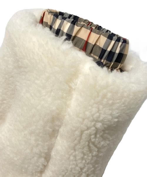 BURBERRY（バーバリー）BURBERRY (バーバリー) AUSTREL/ダウンボアジャケット オフホワイト サイズ:38の古着・服飾アイテム