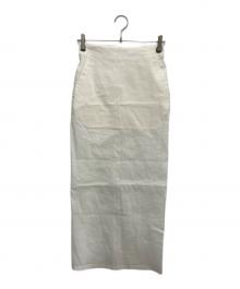 ISSEY MIYAKE（イッセイミヤケ）の古着「MEMBRANE タイトスカート」｜ホワイト