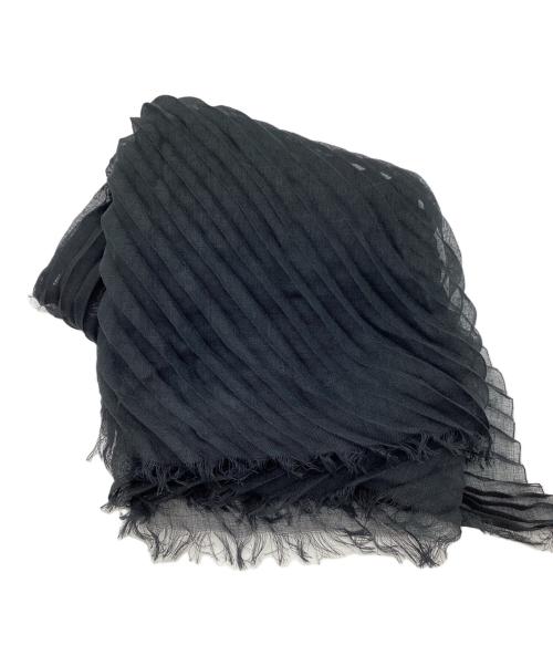 ISSEY MIYAKE（イッセイミヤケ）ISSEY MIYAKE (イッセイミヤケ) プリーツストール ブラックの古着・服飾アイテム