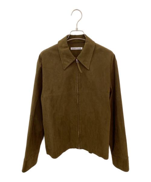 R'IAM-Plage（リアムプラージュ）R'IAM-Plage (リアムプラージュ) フェイクスウェードブルゾン ブラウン サイズ:38の古着・服飾アイテム