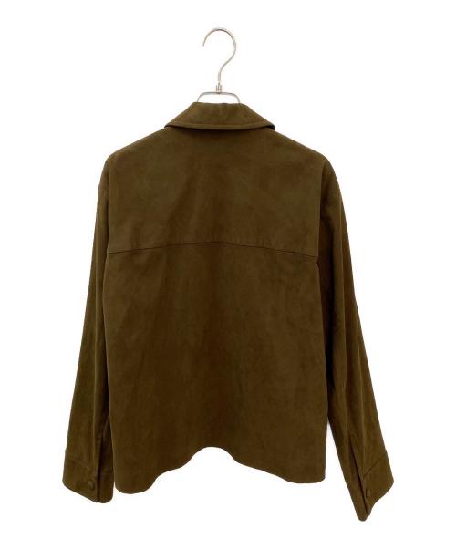 R'IAM-Plage（リアムプラージュ）R'IAM-Plage (リアムプラージュ) フェイクスウェードブルゾン ブラウン サイズ:38の古着・服飾アイテム