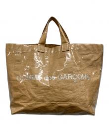 COMME des GARCONS（コムデギャルソン）の古着「PVCトートバッグ」｜ベージュ